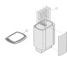 Печь электрическая HARVIA SOUND M80E STEEL без пульта HMSE800400R